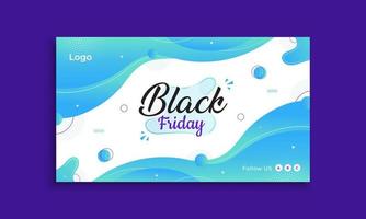 Abstract Black Friday sale web banner background design vector