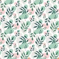 Abstract seamless nature shapes pattern vector
