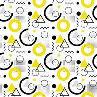 Abstract seamless geometric shapes pattern vector