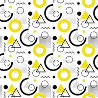 Abstract seamless geometric shapes pattern vector