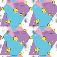 Abstract seamless geometric shapes pattern vector