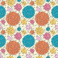 Abstract seamless geometric shapes pattern vector