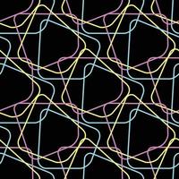 Abstract seamless retro shapes pattern vector