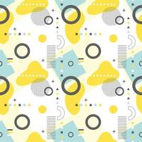 Abstract seamless geometric shapes pattern vector