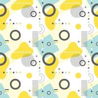 Abstract seamless geometric shapes pattern vector