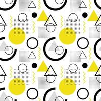 Abstract seamless geometric shapes pattern vector