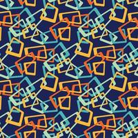 Abstract seamless retro shapes pattern vector