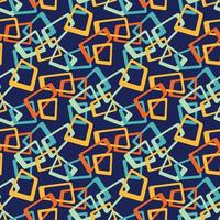 Abstract seamless retro shapes pattern vector