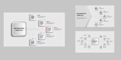 plantillas infográficas de negocios. diapositiva de infografía espiral moderna. elementos infográficos. vector