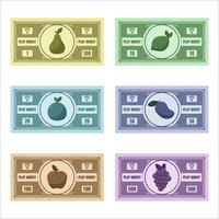 Paper Money Element for Board Games vector