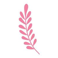 branch with pink leafs vector