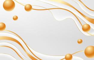 Gold and White Abstract Background vector