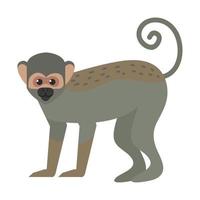 titi monkey animal vector