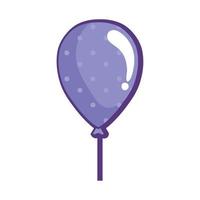 purple balloon helium floating vector