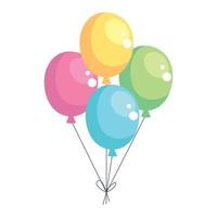 balloons helium floating vector