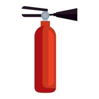 red fire extinguisher vector
