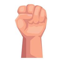 hand human fist up vector