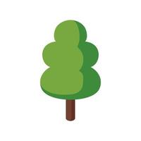 isometric tree plant forest vector