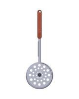 kitchen frying spoon utensil vector