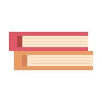 two text books vector