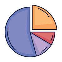 statistics pie infographic vector