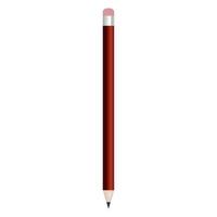 red pencil branding mockup vector