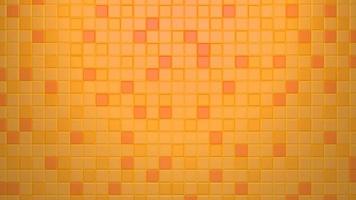 3d render seamless cube pattern with orange square tile background, Abstract square mosaic with different colors. background for slide show, presentation photo