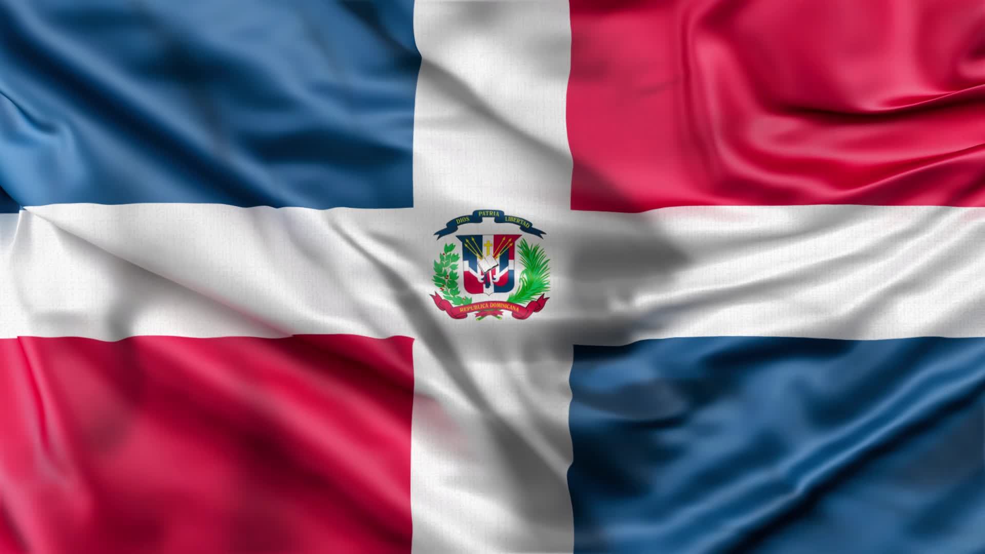 Dominican-Republic waving flag animation. 11379570 Stock Video at Vecteezy