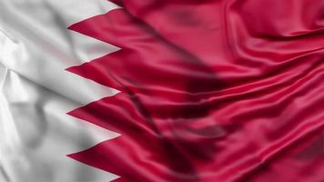 wehende flaggenanimation von bahrain. video