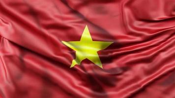 Vietnam waving flag animation. video