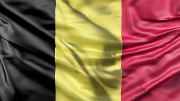 Belgium waving flag animation. video