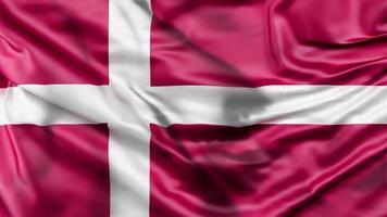 Dinamarca ondeando la animación de la bandera.