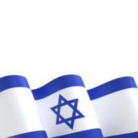 Israel flag design national independence day banner element transparent background png