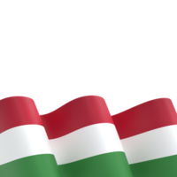 Hungary flag design national independence day banner element transparent background png