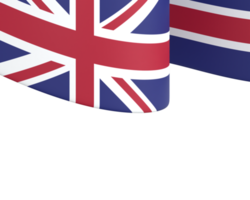 United Kingdom flag design national independence day banner element transparent background png