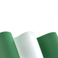 diseño de la bandera de nigeria elemento de la bandera del día de la independencia nacional fondo transparente png