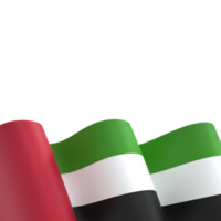 United Arab Emirates flag design national independence day banner element transparent background png