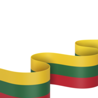 Lithuania flag design national independence day banner element transparent background png