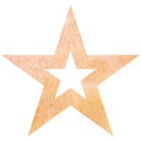 Beautiful watercolor star png