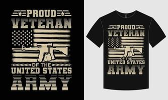 Veteran t-shirt design vector