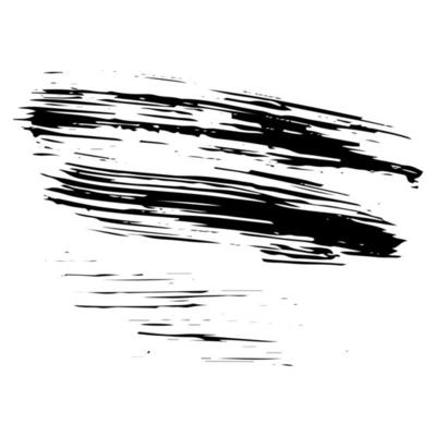 Hand drawn grunge ink brush stroke. Dirty black texture for paint, backdrop, banner, design. Vector illustration of creative art.