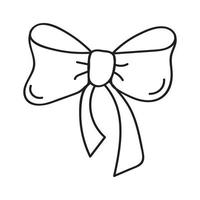 Hand drawn bow vector