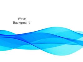 Abstract modern flowing blue wave pattern background vector