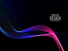 Abstract elegant modern color wave decorative design background vector