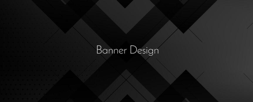 Dark geometric black abstract background elegent design pattern vector