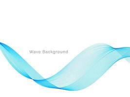 Modern decorative blue wave stylish dynamic background vector