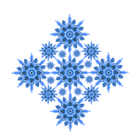illustration de flocon de neige géométrique png