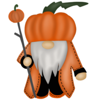 citrouille gnome d'halloween png