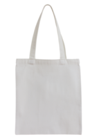 bolsa de tela blanca aislada con trazado de recorte para maqueta png