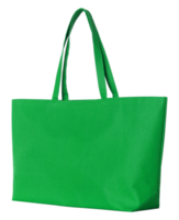 grüne stofftasche isoliert mit beschneidungspfad für modell png